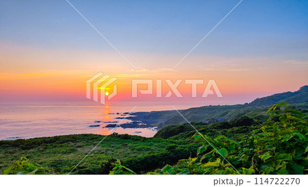 男鹿半島の夕暮れ 114722270