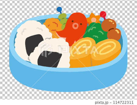 可愛的便當插圖 114722311