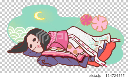 十二単を着た女性(3) 十二単を着た女性(3) 114724335