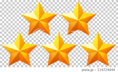 Five-star rating material Five-star rating material 114724844
