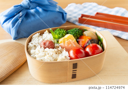 曲げわっぱのお弁当 弁当作り 曲げわっぱのお弁当 弁当作り 114724974