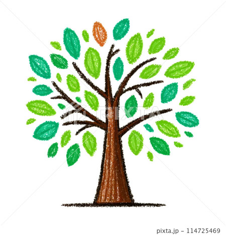 カラフルな木 カラフルな木 114725469