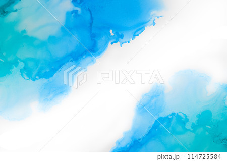 水彩風の背景素材 アルコールインク 114725584