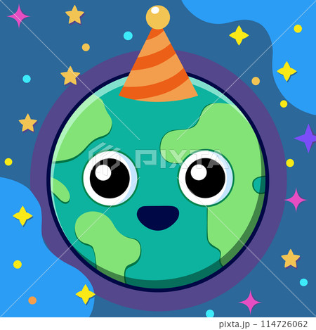 World Earth Day, planet, space, stars, continents, globe, holiday 114726062