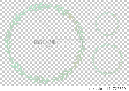 時尚草框 114727839