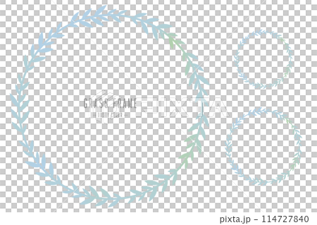 オシャレな草の枠 オシャレな草の枠 114727840