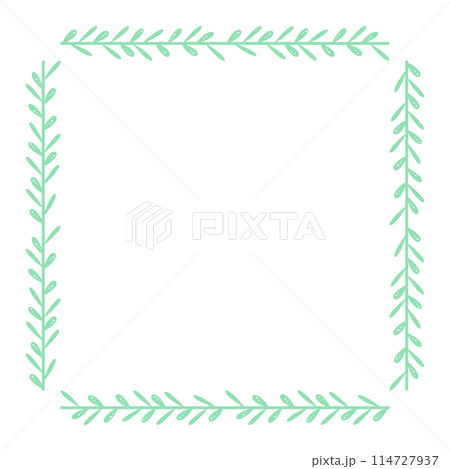 オシャレな草の枠 オシャレな草の枠 114727937