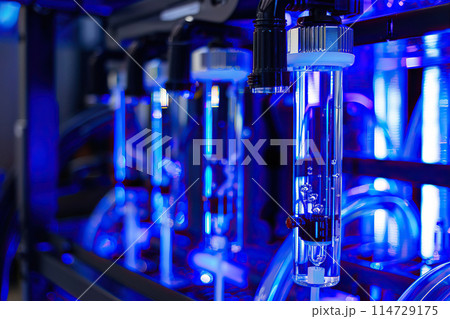 Generative ai on the theme of water filtration system for home, clean soft liquid to drinking 114729175