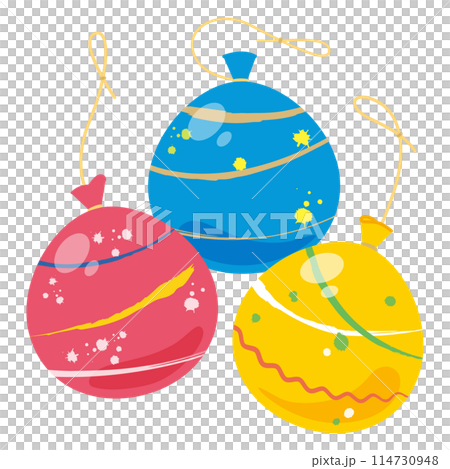 カラフルなヨーヨー 114730948