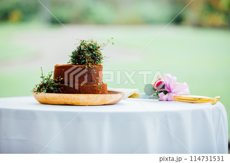 結婚式　ウェディングケーキ 114731531