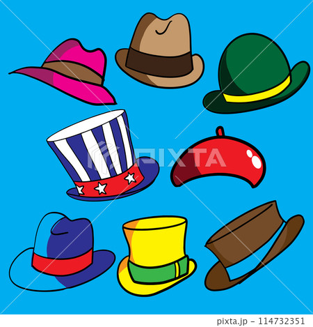 The hat for headdress cartoon style image 114732351