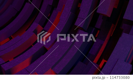 3d illustration Abstract neon background of paralepids in the light of a cybepunk 3d illustration Abstract neon background of paralepids in the light of a cybepunk 114733080