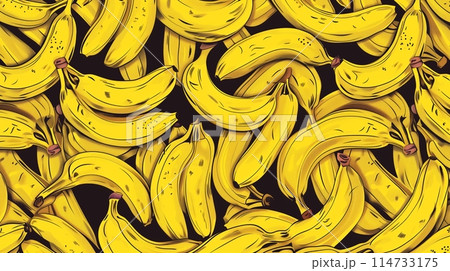 Manage banana spacing to prevent overcrowding and promote health. 114733175
