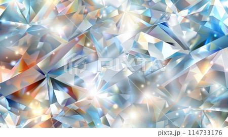 Add luxury with a shimmering diamond abstract background. 114733176