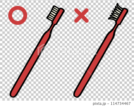 更換牙刷時的插畫素材 114734467