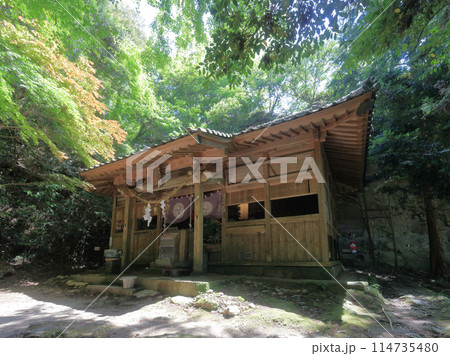 熊野磨崖仏からさらに上、熊野神社社殿 熊野磨崖仏からさらに上、熊野神社社殿 114735480