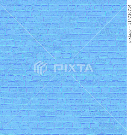 Blue textured brick background in close-up. Background texture 114736714