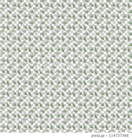 Pine branches. Modern Christmas wallpaper. New Year party. Ideal holiday decor: packaging and textiles. Seamless Xmas print 114737366