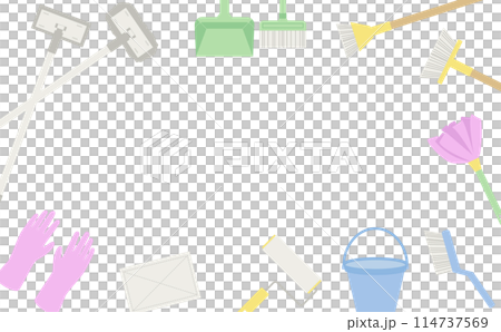 掃除道具のフレーム 掃除道具のフレーム 114737569