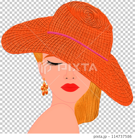 hat of woman 114737586