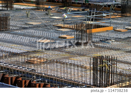 建築工事 スラブ配筋状況 イメージ 建築工事 スラブ配筋状況 イメージ 114738238