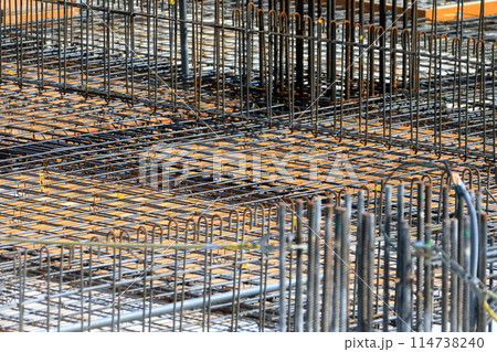 建築工事 スラブ配筋状況 イメージ 建築工事 スラブ配筋状況 イメージ 114738240