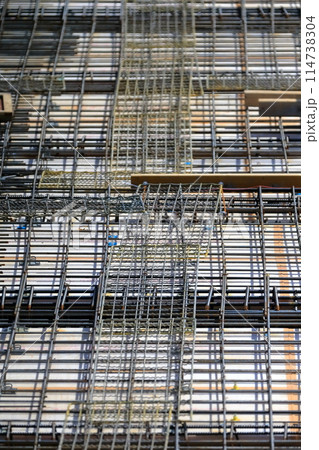 建築工事　スラブ配筋状況　イメージ 114738304