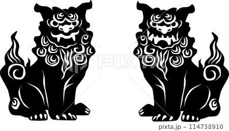 シーサーのイラスト 114738910