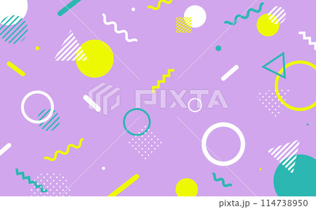 メンフィス 幾何学 背景 紫 メンフィス 幾何学 背景 紫 114738950