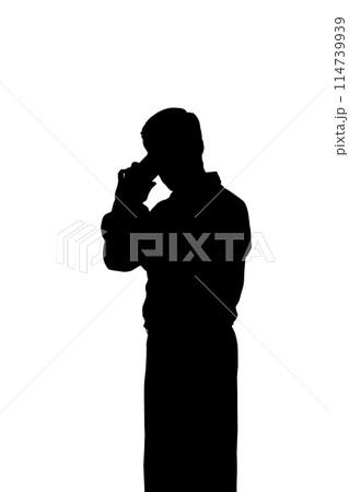 Portrait of a young man, side view Portrait of a young man, side view 114739939