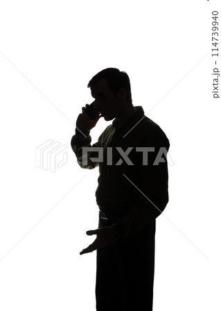 Portrait of a young man, side view Portrait of a young man, side view 114739940