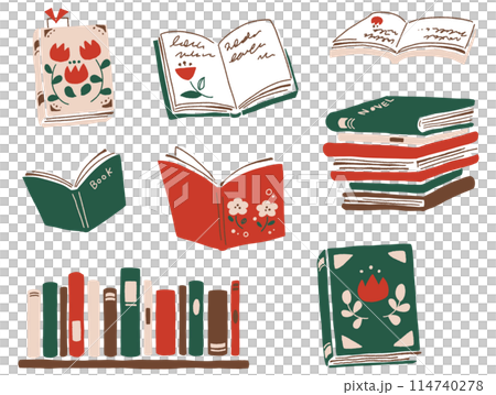 本の手描きイラスト素材 114740278