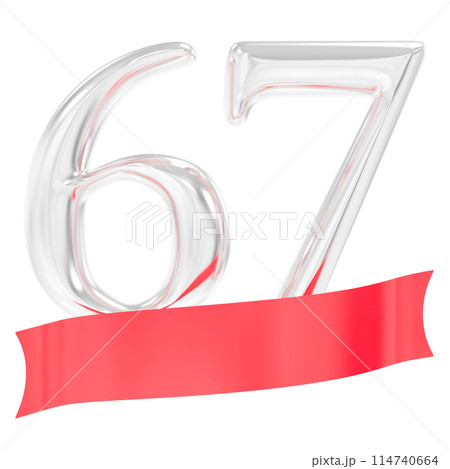 Happy Anniversary Number Rend With Silver 3D Render Happy Anniversary Number Rend With Silver 3D Render 114740664