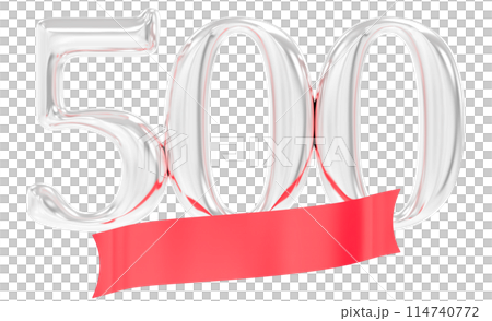 Happy Anniversary Number 3D Render 114740772