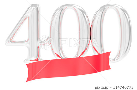 Happy Anniversary Number 3D Render 114740773
