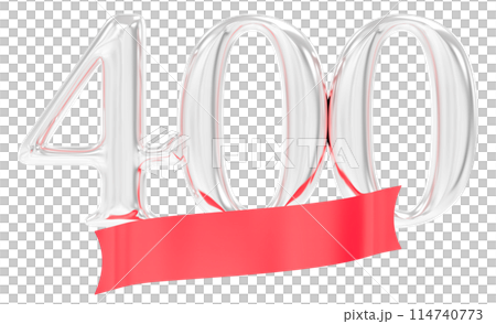 Happy Anniversary Number 3D Render 114740773