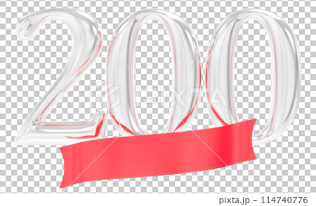 Happy Anniversary Number 3D Render 114740776