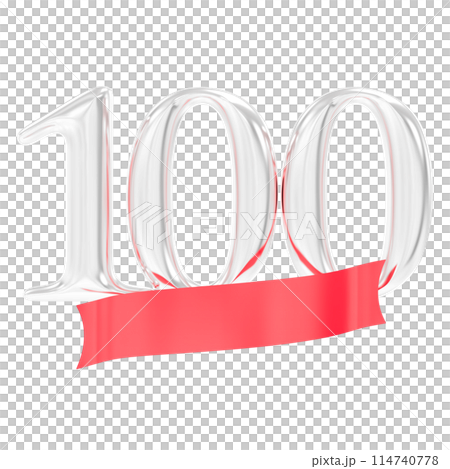 Happy Anniversary Number 3D Render 114740778