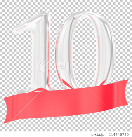 Happy Anniversary Number 3D Render 114740780