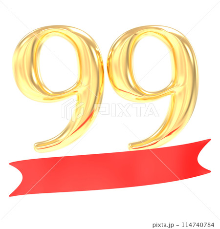 Happy Anniversary Number 3D Render 114740784