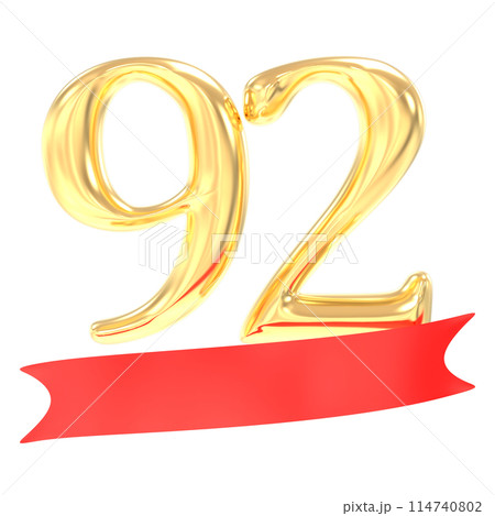 Happy Anniversary Number 3D Render Happy Anniversary Number 3D Render 114740802