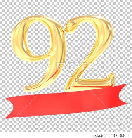 Happy Anniversary Number 3D Render Happy Anniversary Number 3D Render 114740802