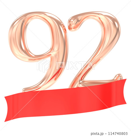 Happy Anniversary Number 3D Render Happy Anniversary Number 3D Render 114740803