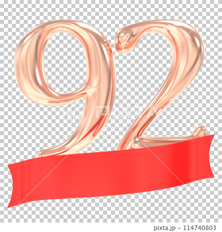 Happy Anniversary Number 3D Render Happy Anniversary Number 3D Render 114740803