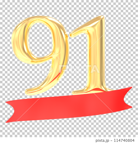 Happy Anniversary Number 3D Render Happy Anniversary Number 3D Render 114740804
