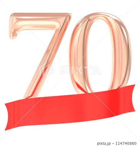Happy Anniversary Number 3D Render Happy Anniversary Number 3D Render 114740860