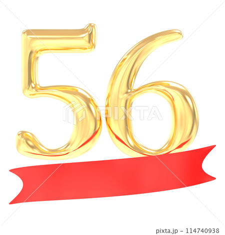 Happy Anniversary Number 3D Render 114740938