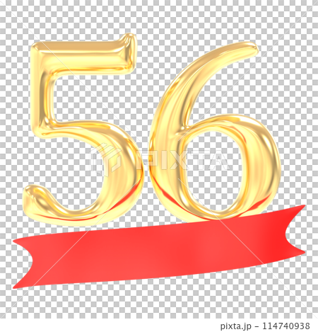 Happy Anniversary Number 3D Render 114740938