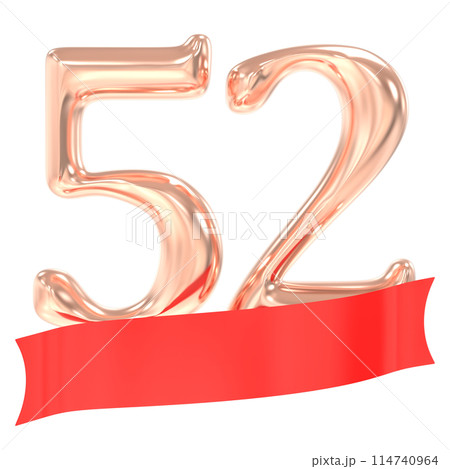 Happy Anniversary Number 3D Render 114740964