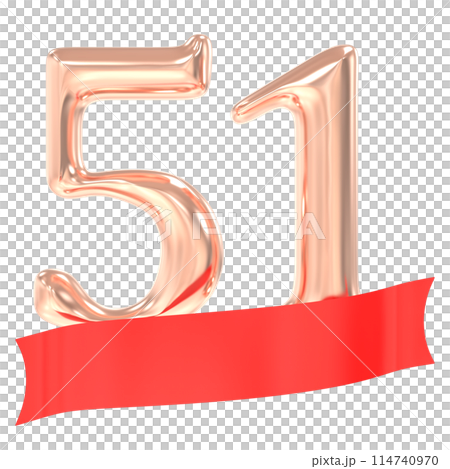 Happy Anniversary Number 3D Render 114740970